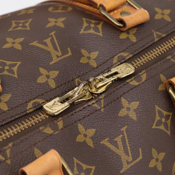 LOUIS VUITTON Monogram Keepall 55 Boston Bag M41424 LV Auth ka5698A