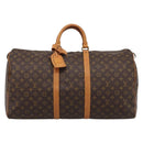 LOUIS VUITTON Monogram Keepall 55 Boston Bag M41424 LV Auth ka5698A-13
