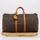 LOUIS VUITTON Monogram Keepall 55 Boston Bag M41424 LV Auth ka5698A-12