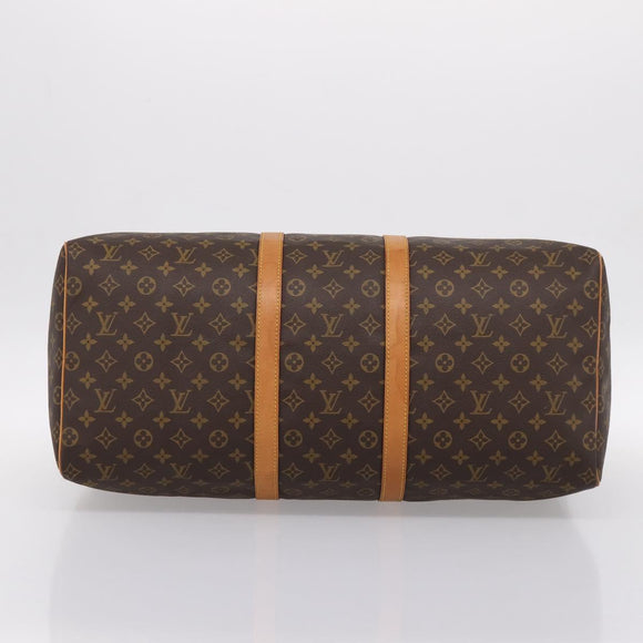 LOUIS VUITTON Monogram Keepall 55 Boston Bag M41424 LV Auth ka5698A