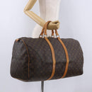 LOUIS VUITTON Monogram Keepall 55 Boston Bag M41424 LV Auth ka5699A-22