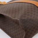 CELINE Macadam Canvas Tote Bag PVC Leather Brown Gold Auth ka5704-13