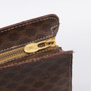 CELINE Macadam Canvas Tote Bag PVC Leather Brown Gold Auth ka5704-14