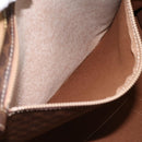 CELINE Macadam Canvas Tote Bag PVC Leather Brown Gold Auth ka5704-20