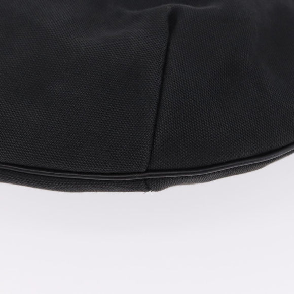GUCCI Sherry Line Shoulder Bag Canvas Black Gold 106663 Auth ka5705