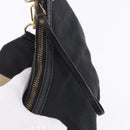 GUCCI Sherry Line Shoulder Bag Canvas Black Gold 106663 Auth ka5705-10