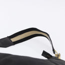 GUCCI Sherry Line Shoulder Bag Canvas Black Gold 106663 Auth ka5705-8