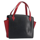 LOUIS VUITTON Epi Bicolor Varenne Hand Bag Black Red M52387 LV Auth ka5706-1