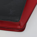 LOUIS VUITTON Epi Bicolor Varenne Hand Bag Black Red M52387 LV Auth ka5706-15