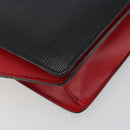 LOUIS VUITTON Epi Bicolor Varenne Hand Bag Black Red M52387 LV Auth ka5706-18