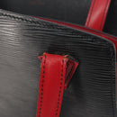 LOUIS VUITTON Epi Bicolor Varenne Hand Bag Black Red M52387 LV Auth ka5706-9