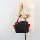 LOUIS VUITTON Epi Bicolor Varenne Hand Bag Black Red M52387 LV Auth ka5706-24