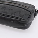 GUCCI GG Implementation Shoulder Bag PVC Black Silver 201447 Auth ka5707A-10