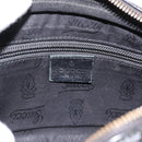 GUCCI GG Implementation Shoulder Bag PVC Black Silver 201447 Auth ka5707A-16