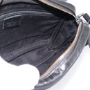 GUCCI GG Implementation Shoulder Bag PVC Black Silver 201447 Auth ka5707A-18