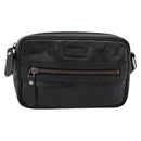 GUCCI GG Implementation Shoulder Bag PVC Black Silver 201447 Auth ka5707A-2