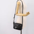 GUCCI GG Implementation Shoulder Bag PVC Black Silver 201447 Auth ka5707A-24