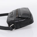 GUCCI GG Implementation Shoulder Bag PVC Black Silver 201447 Auth ka5707A-4