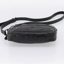 GUCCI GG Implementation Shoulder Bag PVC Black Silver 201447 Auth ka5707A-9