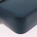 Chloe Chloe C Shoulder Bag Leather Blue Gold Auth ka5709A-15