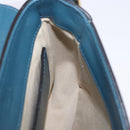 Chloe Chloe C Shoulder Bag Leather Blue Gold Auth ka5709A-21