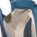 Chloe Chloe C Shoulder Bag Leather Blue Gold Auth ka5709A-22