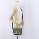 Chloe Chloe C Shoulder Bag Leather Blue Gold Auth ka5709A-25