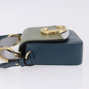 Chloe Chloe C Shoulder Bag Leather Blue Gold Auth ka5709A-6