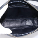 GUCCI GG Supreme Shoulder Bag PVC Navy Gold Auth ka5710-11