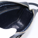 GUCCI GG Supreme Shoulder Bag PVC Navy Gold Auth ka5710-17