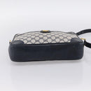 GUCCI GG Supreme Shoulder Bag PVC Navy Gold Auth ka5710-5