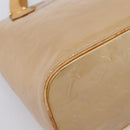 LOUIS VUITTON Monogram Vernis Houston Hand Bag Noisette M91340 LV Auth ka5711-15
