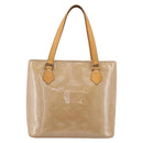 LOUIS VUITTON Monogram Vernis Houston Hand Bag Noisette M91340 LV Auth ka5711-13