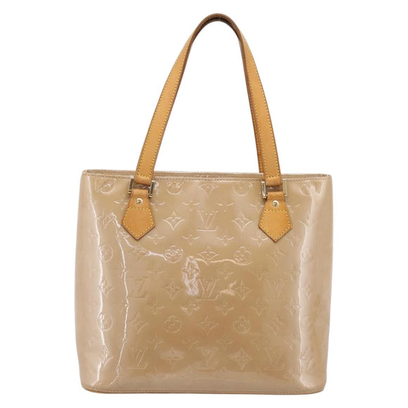 LOUIS VUITTON Monogram Vernis Houston Hand Bag Noisette M91340 LV Auth ka5711