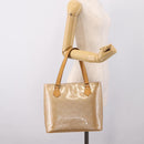 LOUIS VUITTON Monogram Vernis Houston Hand Bag Noisette M91340 LV Auth ka5711-23