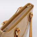 LOUIS VUITTON Monogram Vernis Houston Hand Bag Noisette M91340 LV Auth ka5711-6