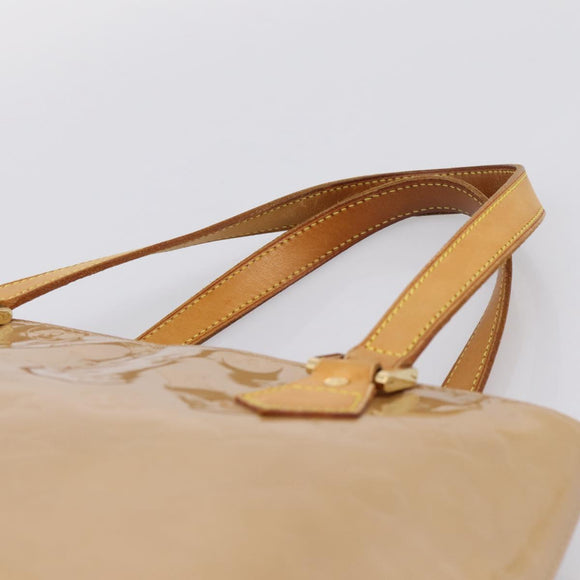 LOUIS VUITTON Monogram Vernis Houston Hand Bag Noisette M91340 LV Auth ka5711
