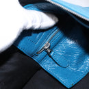 BALENCIAGA Air Hobo Hand Bag Leather 2way Blue Silver 466844 Auth ka5712A-22