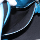 BALENCIAGA Air Hobo Hand Bag Leather 2way Blue Silver 466844 Auth ka5712A-23