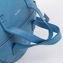 BALENCIAGA Air Hobo Hand Bag Leather 2way Blue Silver 466844 Auth ka5712A-7