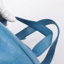 BALENCIAGA Air Hobo Hand Bag Leather 2way Blue Silver 466844 Auth ka5712A-8