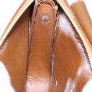 LOUIS VUITTON Monogram Vernis Motto Accessory Pouch Bronze M91138 LV Auth ka5713-17