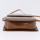 LOUIS VUITTON Monogram Vernis Motto Accessory Pouch Bronze M91138 LV Auth ka5713-9
