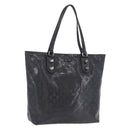GUCCI GG Implementation Tote Bag PVC Black Silver 229848 Auth ka5714A-1