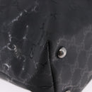 GUCCI GG Implementation Tote Bag PVC Black Silver 229848 Auth ka5714A-10