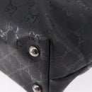 GUCCI GG Implementation Tote Bag PVC Black Silver 229848 Auth ka5714A-13
