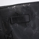 GUCCI GG Implementation Tote Bag PVC Black Silver 229848 Auth ka5714A-14