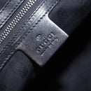 GUCCI GG Implementation Tote Bag PVC Black Silver 229848 Auth ka5714A-15