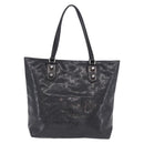 GUCCI GG Implementation Tote Bag PVC Black Silver 229848 Auth ka5714A-3