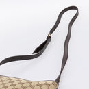 GUCCI GG Canvas Sherry Line Shoulder Bag Beige Gold 144388 Auth ka5715A-8